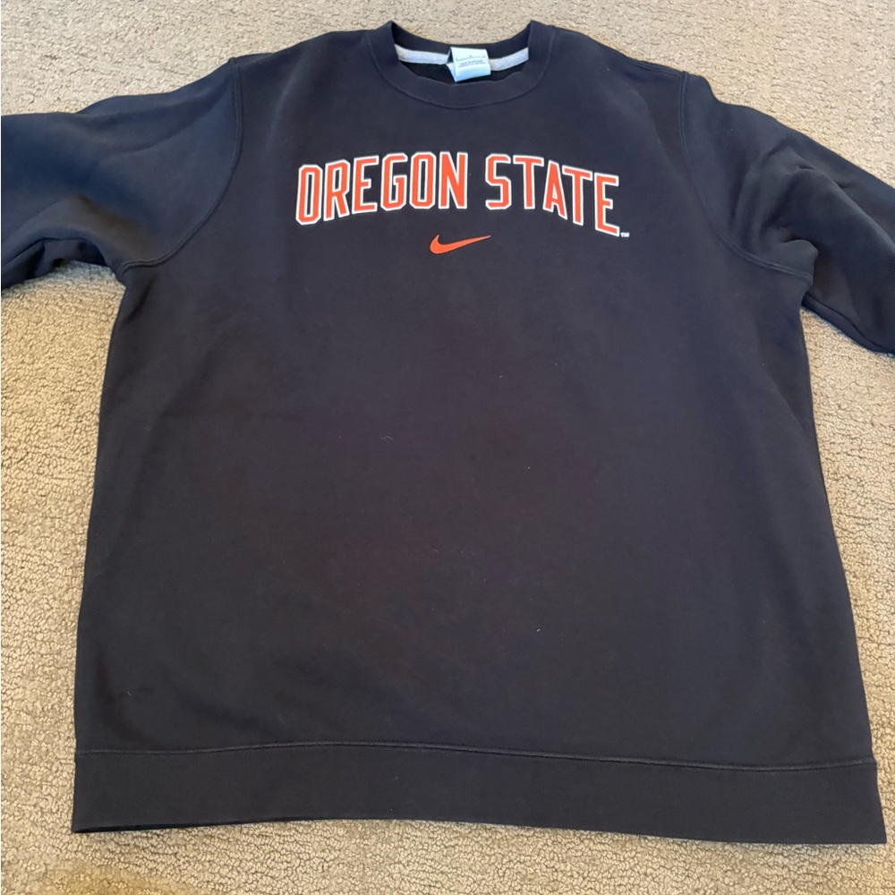 Nike Black and Orange Oregon State Sweatshirt